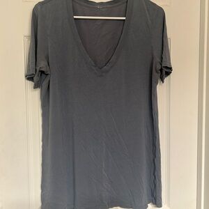 🍋 Lululemon Love V-Neck Short Sleeve Tee - Slate Blue Grey / Size L 🍋